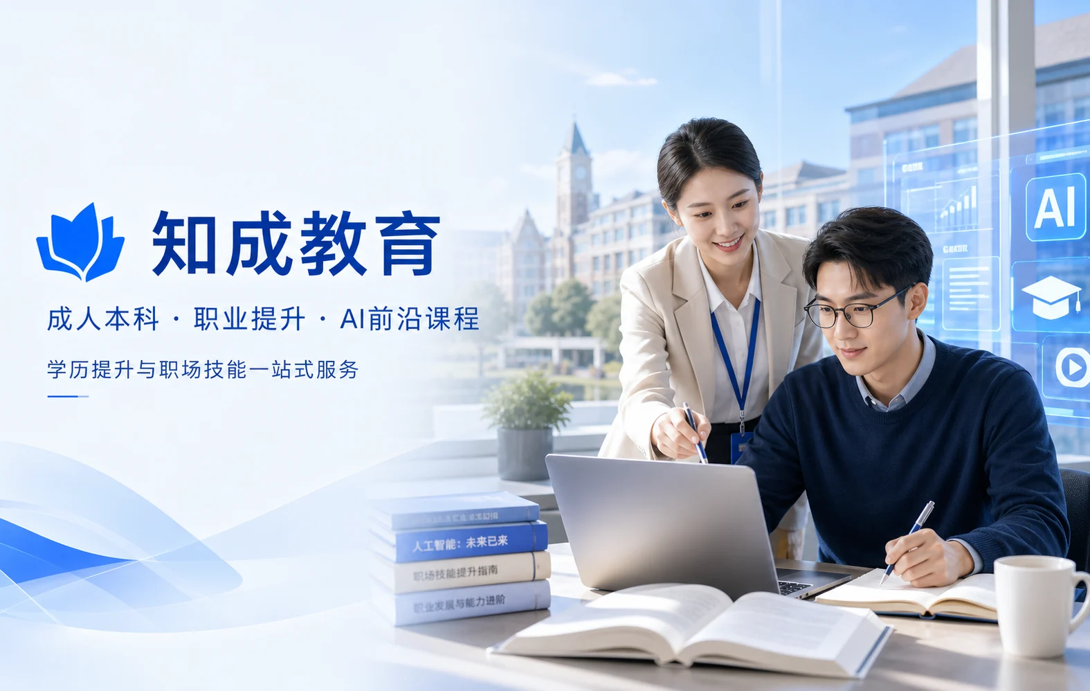 知成教育成人学历与AI课程小程序