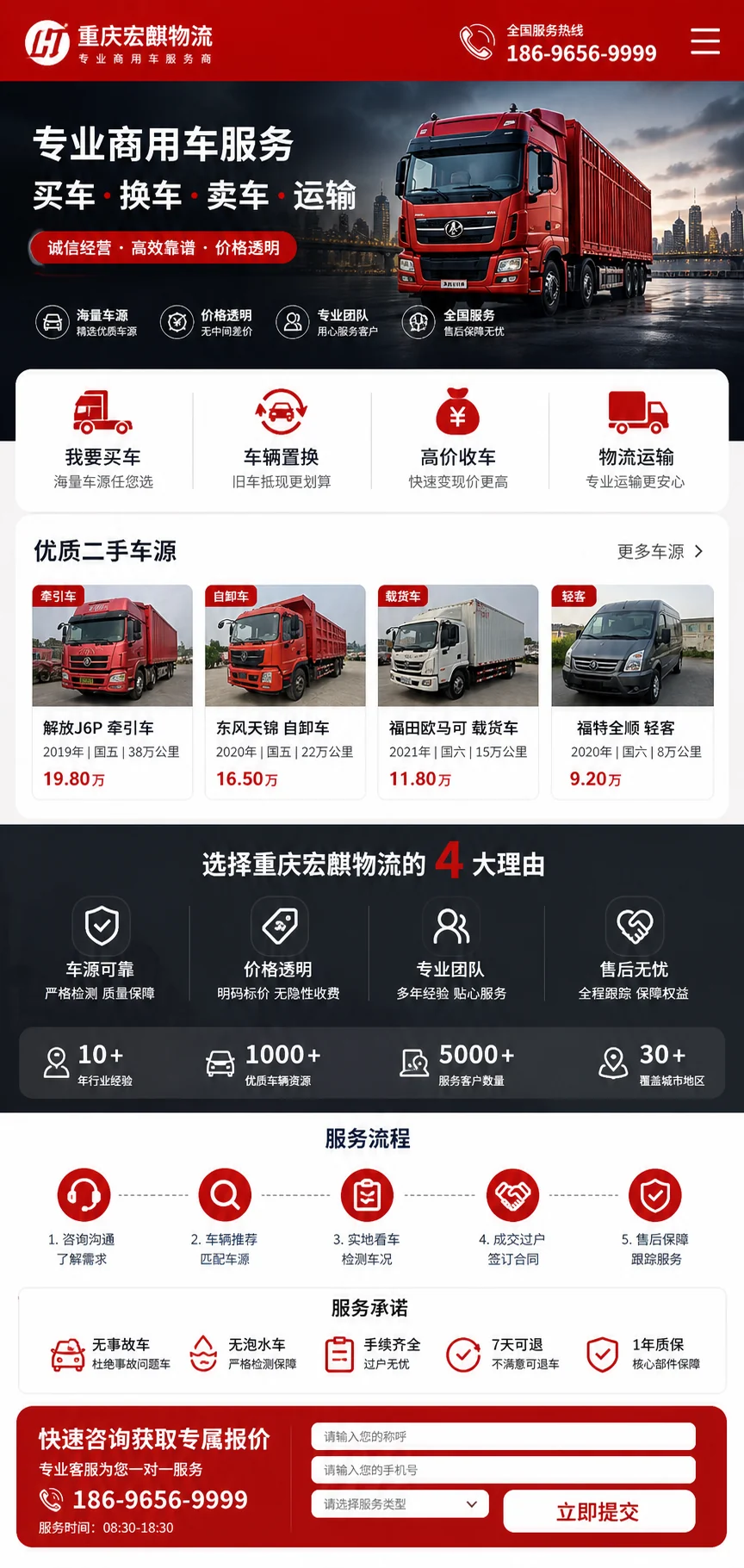 重庆宏麒物流-汽车展示