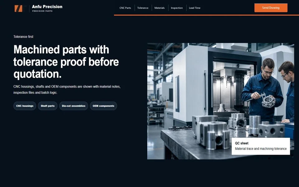 Anfu Precision CNC Website