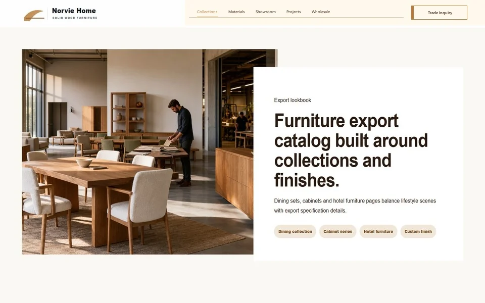 Norvie Home Furniture Website